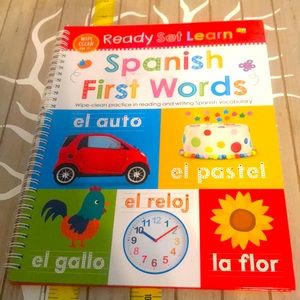 Spanish First Words Wipe Clean Book